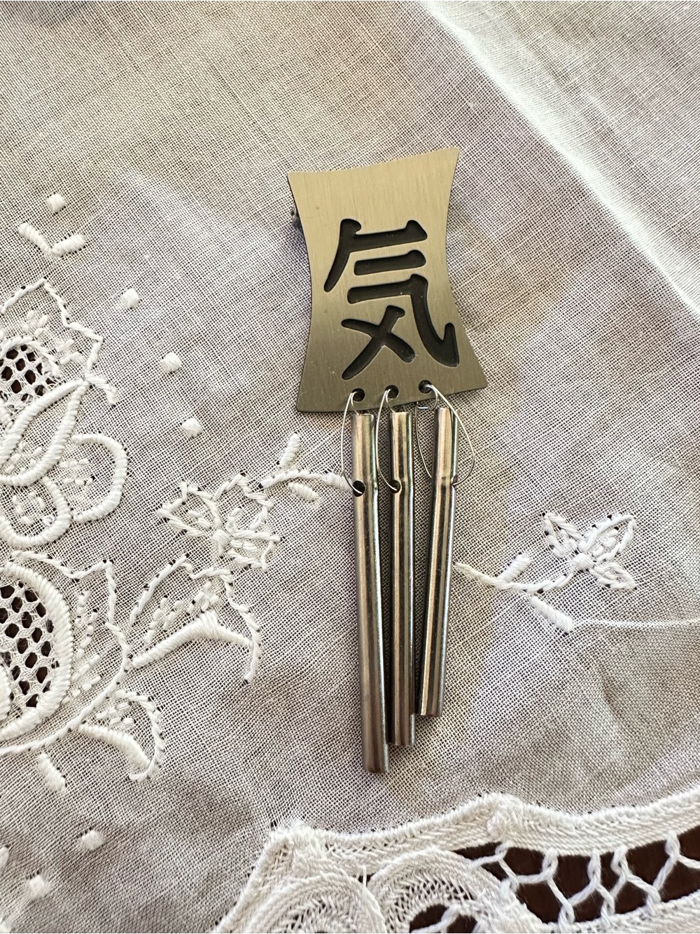 Jacob Sokoloff Chi Symbol Musical Brooch Wearable Art Pin